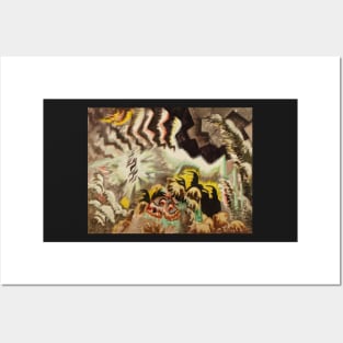 the moth and the thunderclap 1961 - Charles Burchfield Posters and Art